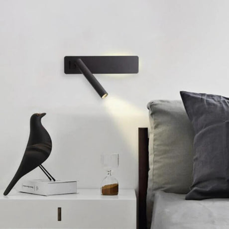 6W LED Wall Lamp Reading Light for Bedroom Hotel Headboard Night Book Lamp Rotation Bedside Wall Light with 3W Spot Led Light