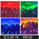 Black White Silver 1W Mini Spotlight Downlight Display Cabinet Bar Table 12V 24V Ceiling Embedded Staircase Indoor LED Star