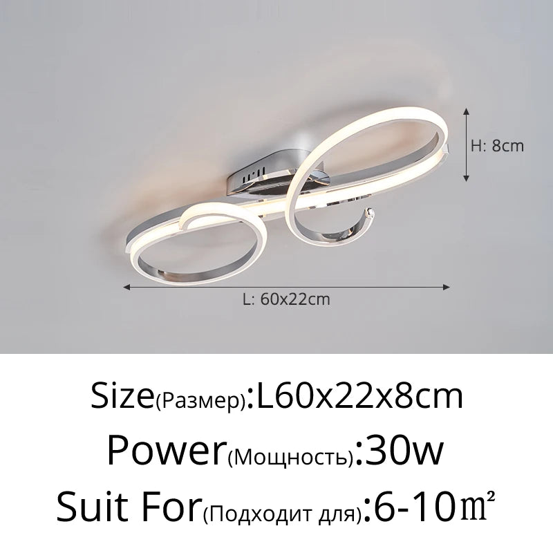2026 Luxury Atmospheric Living Room Bedroom Ceiling Light Modern Simple High-end LED Dining Hall Ceiling Lamps Creative Home Light