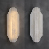Luxury Natural Marble LED Wall Lamp - Modern Stone Sconce Fixture for Villa Living Room Background, Bedroom Bedside & Home Decor