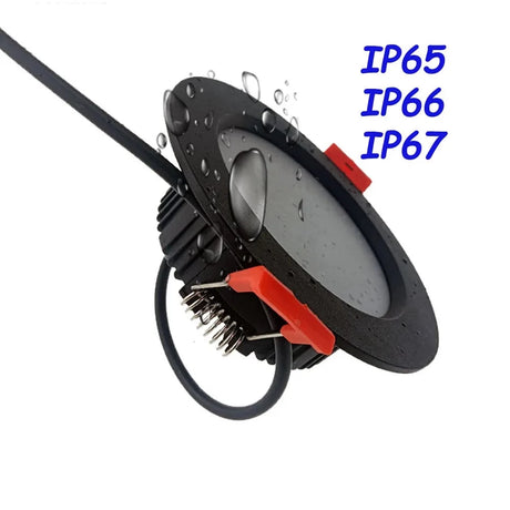 Recessed Built-in Led Spots 220v IP65 Waterproof LED Downlight Dimmable 7W 9W 12W 15W Kitchen Bathroom Toilet Hotel Ceiling Lamp