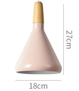 Modern Pendant Light Nordic Hanging Light Fixuture Suspension Macaron Dinning Living Room Hall Decoration Wood LED Lamp Lampara