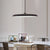 Modern Led Pendant Lights for Dining Room Office Desks Kitchen Bedroom Black Chandelier Home Decoration Hanging Light Fixture