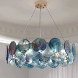 Italian Murano Glass Pendant Chandelier Light (E14 Bulb Base) - Luxury Modern Ceiling Lamp Fixture for Living Room, Dining Room, Bedroom & Restaurant Decor