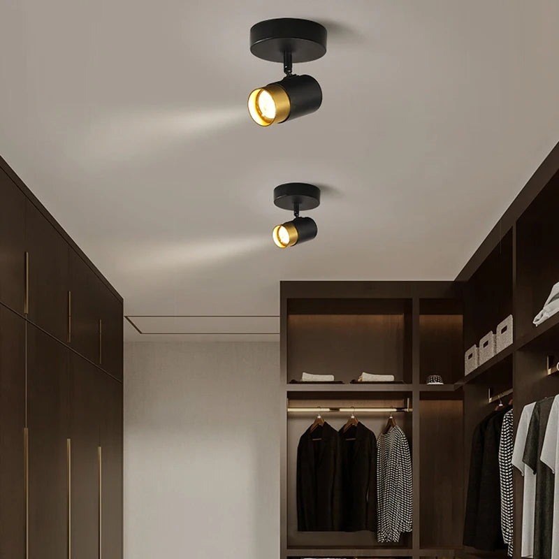 Corridor Led Chandelier With Spotlights Nordic Strip Ceiling Lamp For Living Room Bedroom Balcony Home Decors Lighting Fixtures