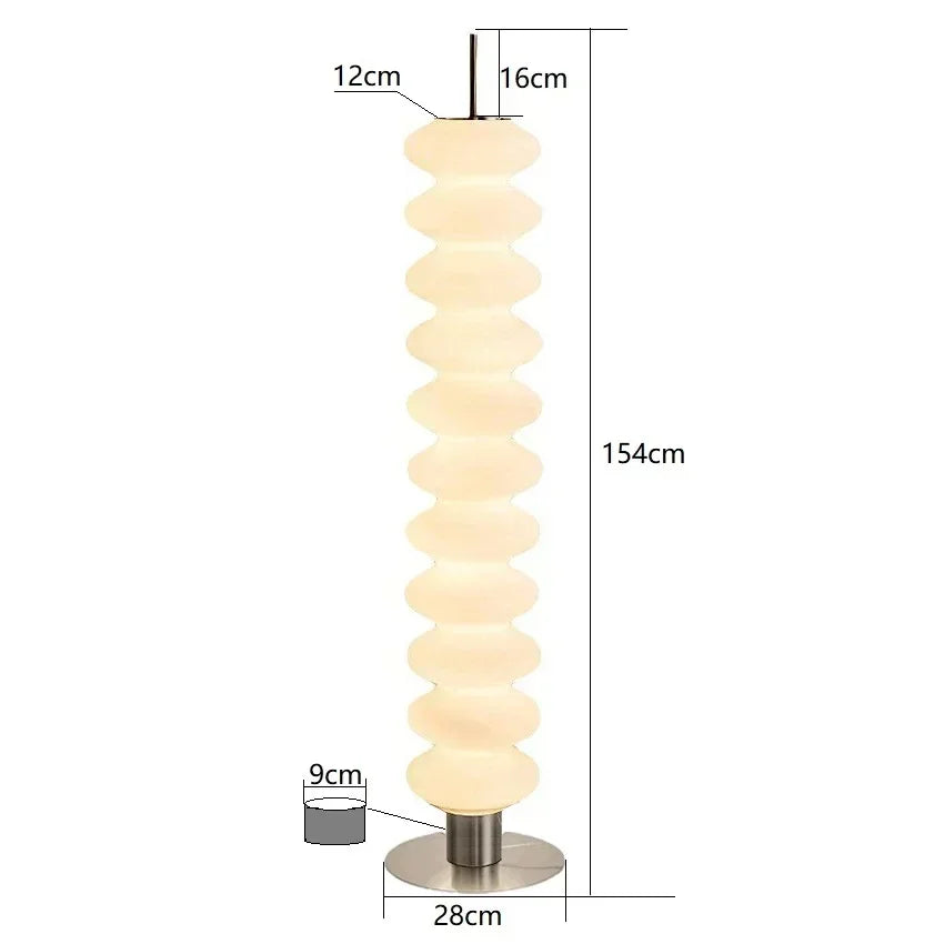Nordic Danish Gourd Floor Lamp - Designer Standing Light for Living Room