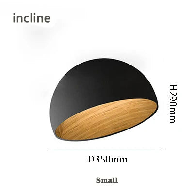Designer Japanese Simple Wood Grain Color Bedroom Lamp Living Room Lamp Modern Corridor Balcony Creative Ceiling Lamp
