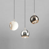 Modern Adjustable Angle LED Round Pendant Light - Stretchable Minimalist Chandelier Lamp for Bedroom Bedside, Dining & Home Decor