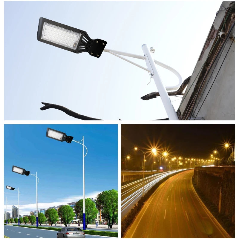 LED Street Light Floodlight (50W/100W) AC220V - IP65 Waterproof Outdoor Wall & Pole Lamp for Garden, Road & Pathway