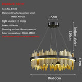 Modern Chandeliers For Dining Room Living Room With Remote Control LED Hanging Lamp Kitchen Island Pendant Light Lustre Fixtures