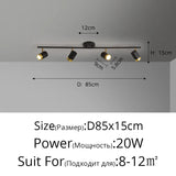 Corridor Led Chandelier With Spotlights Nordic Strip Ceiling Lamp For Living Room Bedroom Balcony Home Decors Lighting Fixtures