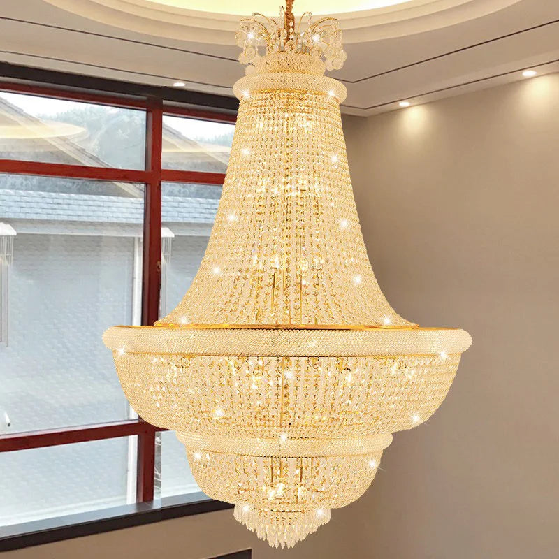 Luxury Crystal Chandeliers Home Loft Decor Lustre Led Lighting for Living Dining Room Ceiling Chandelier Pendant Lights Fixtures