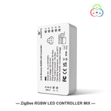 DC12-24V RGB+CCT RGBW WWCW ZigBee Smart LED Strip Controller Voice Control Work with Echo Plus SmartThings