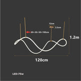 Modern Long Hose Led Art Ceiling Chandelier For Dining Room Kitchen Bar Pendant Lighting Suspension Design Lusters Luminaires