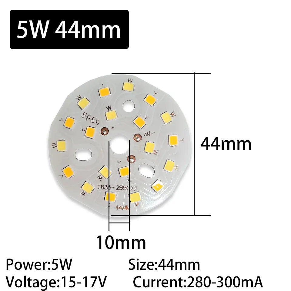 LED Bead Ceiling Lamp Renovation Lamp Board Circular Dual Color Dimming Bulb 3W 5W 7W 9W 12W 18W 24W Down Lamp SMD Light Source