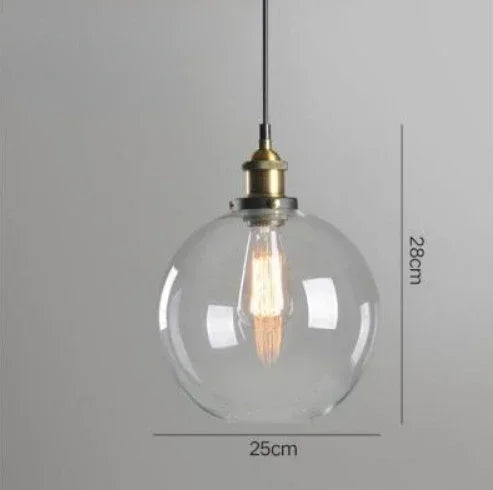 Clear Gray Amber Colour Vintage Pendant Lights Dining Glass Hanging Lamp Russia Loft Luminaire Modern Bedroom Light Fixture