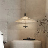Wabi-Sabi Fabric Hanging Chandelier Light - Simple Cloth Ceiling Pendant Lamp Fixture for Bedroom, Dining Room & Living Area