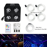 36W 4-Port RGBW Twinkle & Meteor Fiber Optic Kit - High Power Shooting Star Headliner Engine with App Control - Professional Car & Home Star Ceiling