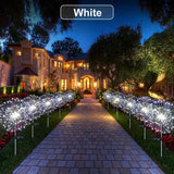 1 Pack Solar Firework Lawn Light Outdoor, IP65 Solar Garden Flower Fairy Lights For Patio Garden Christmas Lighting Decoration