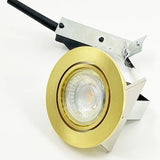 Anti-Glare LED Recessed Ceiling Spotlight - Dimmable Gold COB Downlight