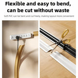 Self-Adhesive PVC Cable Protector Cover - Flexible Wear-Resistant Cord Organizer