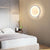 Round Wall Mount Light European Wall Sconces Lighting Wall Lamp Fixture for Bedside Corridor Bedroom Living Room Hallway Light