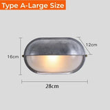 Vintage Outdoor Wall Lamp E27 Industrial Wall Lights IP65 Waterproof Glass Ceiling Sconce Bathroom Garden Exterior Wall Lighting