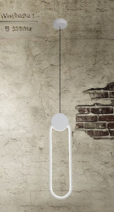 Modern LED Black White Circle Pendant Light Lighting for Bedside Bedroom Living Dining Room Study Hanging Lamp Indoor Decoration