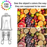 10-Pack G9 Eco Halogen Bulbs - 120V Dimmable Capsule for Crystal Chandeliers