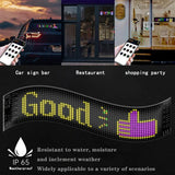 Smart Bluetooth APP LED Matrix Pixel Panel Programmable Flexible Scrolling LED Display Night Light for Car Store Hotel Bar