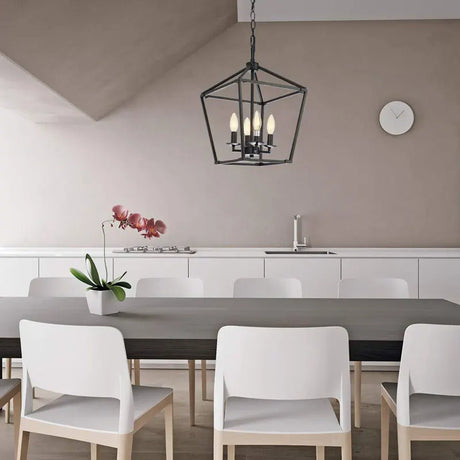 American Chandelier Retro Industrial Style Farmhouse Country Style Restaurant Bar Table Lamp Kitchen Corridor Iron Light