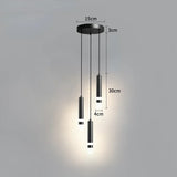 Modern Led Long Pendant Light for Bedroom Bedside Living Room Hanging Lamps Reading Lighting Double Spotlight Decor Chandelier