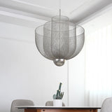 Artpad Modern Moooi Metal Grid Ceiling Chandelier Designer Chrome Meshmatic Dining Table Restaurant Led Large Hanging Lamps