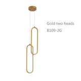 Good packing Two rings black or gold led pendant light for indoor place hanging lamp emitting warm white or white