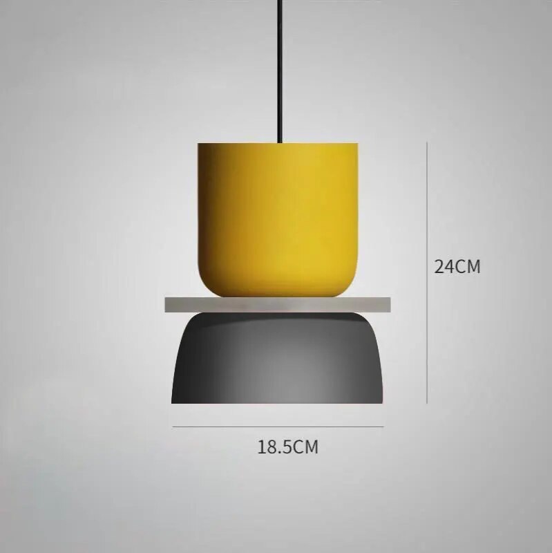  Nordic Macaron Pendant Lamp Lampasas&#39;s Coligenate Techno Suspension Colorful Bar Living Dining Room Bedroom Hanging Lighting