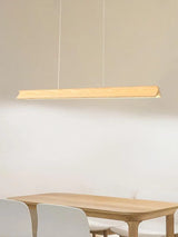 Nordic wood grain simple long dining table pendant lamp living room kitchen artistic luster home decoration lighting fixture