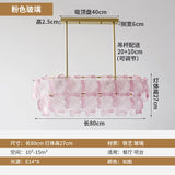 French Luxury Crystal Living Room Pendant Light Internet Famous Creative Shell Light Romantic Clover Pendant Light