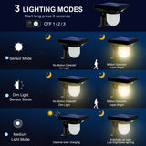 Solar Lights Outdoor Garden Wall Lamp - Waterproof Motion Sensor Pathway Landscape Light