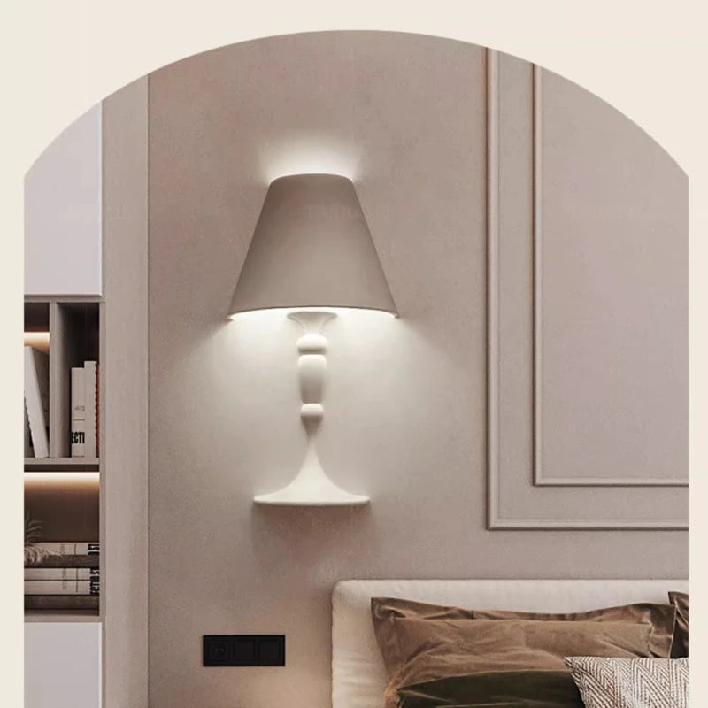 Italian Gypsum Embedded LED Wall Light - Retro Plaster Sconce Light Fixture for Living Room, Hotel Aisle & Exhibition Hall