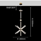 Nordic Luxury Art Glass Chandelier Creative Bar Villa Hotel Clubhouse Restaurant High End Pendant Lamp Home Decor Lighting