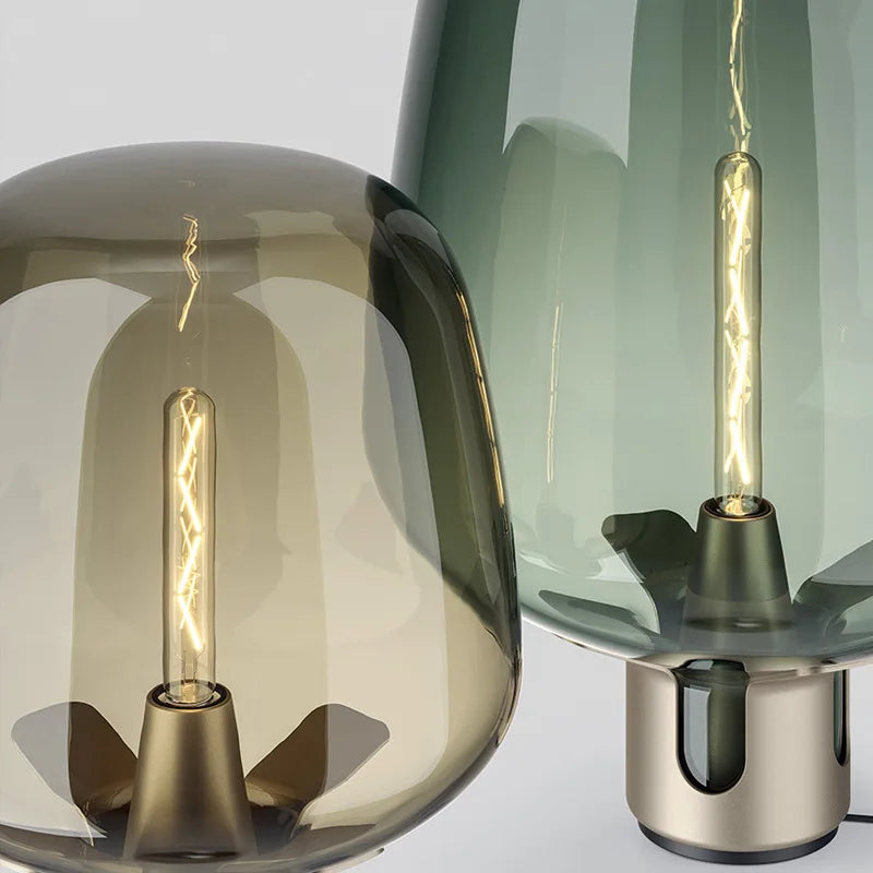 Nordic Creative Glass LED Floor Lamps Modern Living Dining Room Kitchen Island Study Bedroom Art Decorative Bedsides Table Light