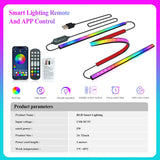 RGB USB Screen Backlight LED Strip Light - Bluetooth App & 24-Key Remote Kit