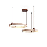 Upgrade Your Home With Our Exquisite LED Chandelier Crafted From Natural White Stone Dimming Function Wood Deco 40-60cm