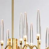 Luxury Crystal Pendant Chandelier Nordic Tree Branch Candle Shaped Indoor Lighting Living Room Bedroom Led Decoration Light