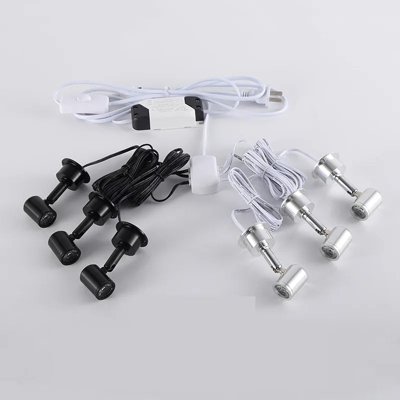 LED Cabinet Lights 12W 10W 6W Downlight Showcase Lamp Model Display Counter Wine Garage Kit Exhibition Case Shelf Mini Spot Light