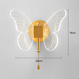 LED Pendant Light Fixture Butterfly Hanging Lamps For Ceiling Kitchen Bedside Living Room Decor Pendant Lamp