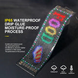 Programmable RGB LED Car Sign - Bluetooth App Scrolling Advertising Display