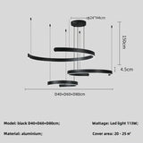 Modern Salon Design Ring Ceiling Chandelier Dining Room Pendant Lamp Bedroom Home LED Lighting Fixtures