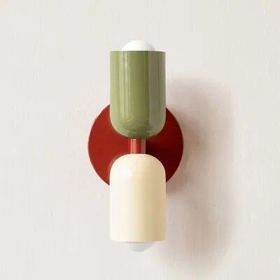 Middle ancient cream colored wall lamp Modern living room Bedside lamp Creative background wall Study corridor wall lamp