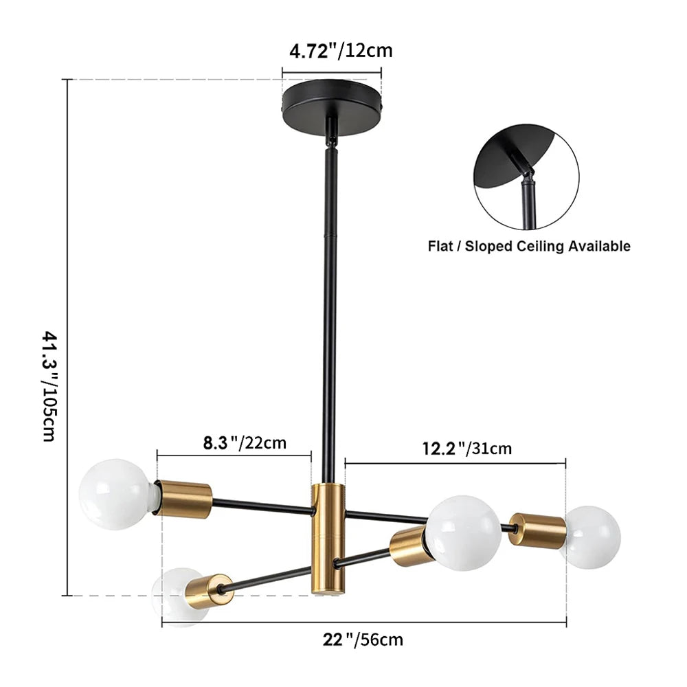 Modern LED Pendant Lights 4/6/8/10/12H Chandelier For Living Room Dining Room Bedroom Hotel Hall Indoor Decor Lighting Fixtures